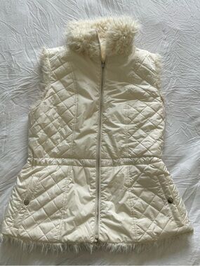 Reversible Quilted Faux Fur Vest